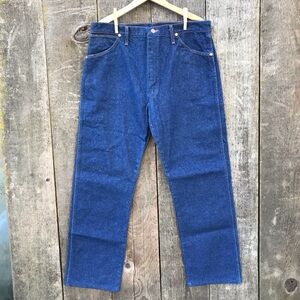 VTG 60s-70s Wrangler 13MWZ IDEAL Zipper Cowboy Cut Jeans W36 L32 EUC